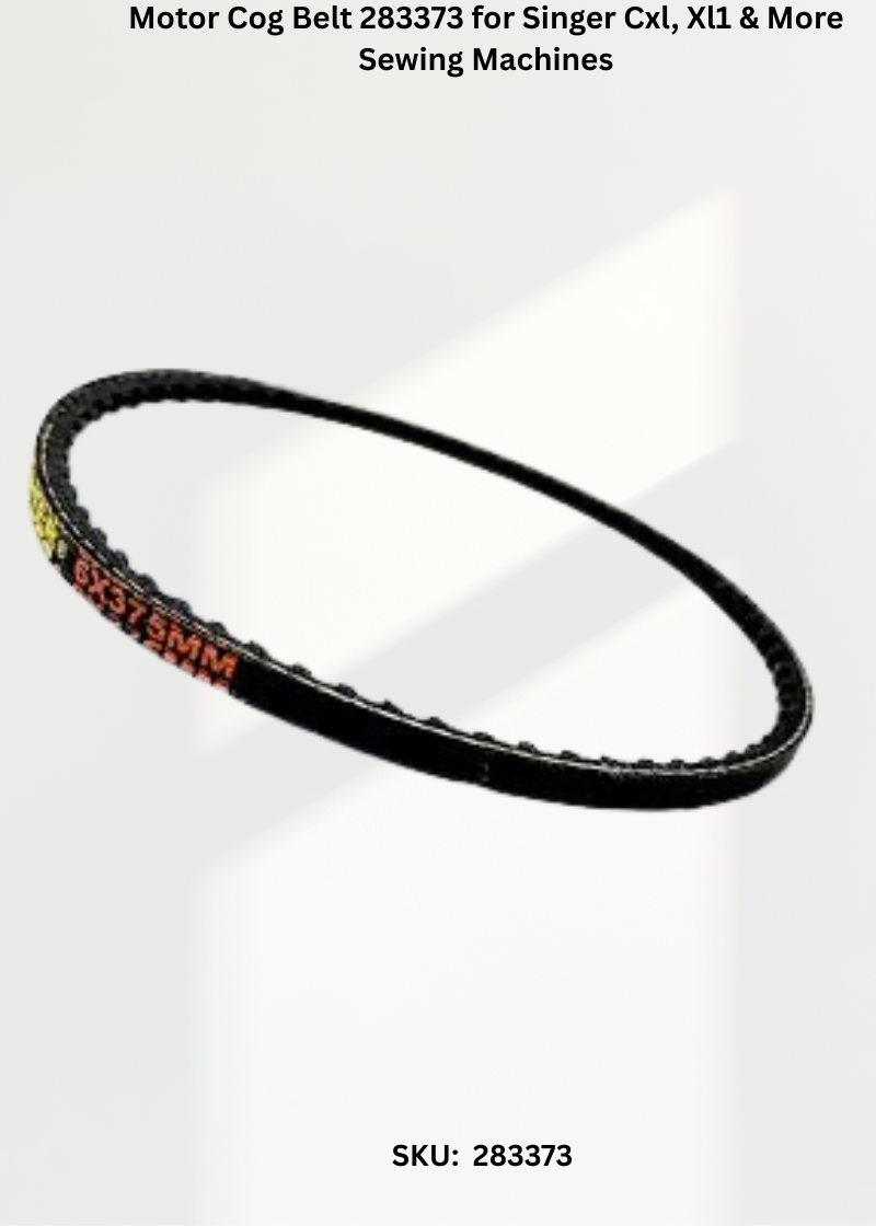 Motor Cog Belt 283373 for Singer Cxl, Xl1 & More Sewing Machines