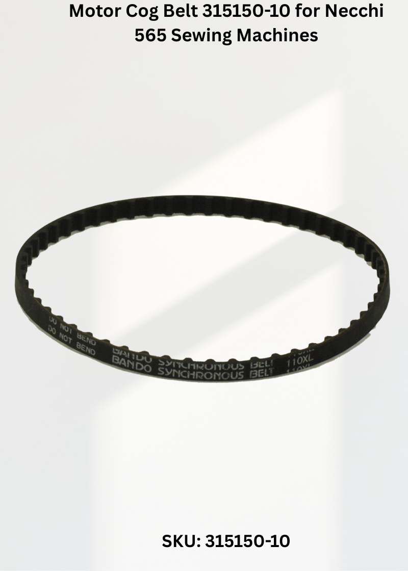 Motor Cog Belt 315150-10 for Necchi 565 Sewing Machines