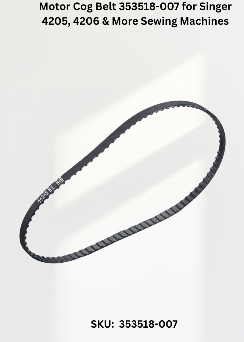 Motor Cog Belt 353518-007 for Singer 4205, 4206 & More Sewing Machines