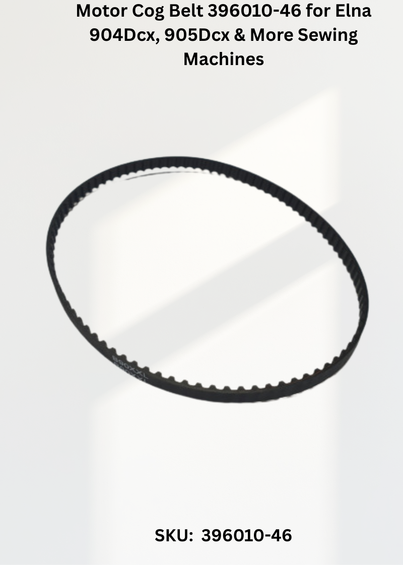 Motor Cog Belt 396010-46 for Elna 904Dcx, 905Dcx & More Sewing Machines