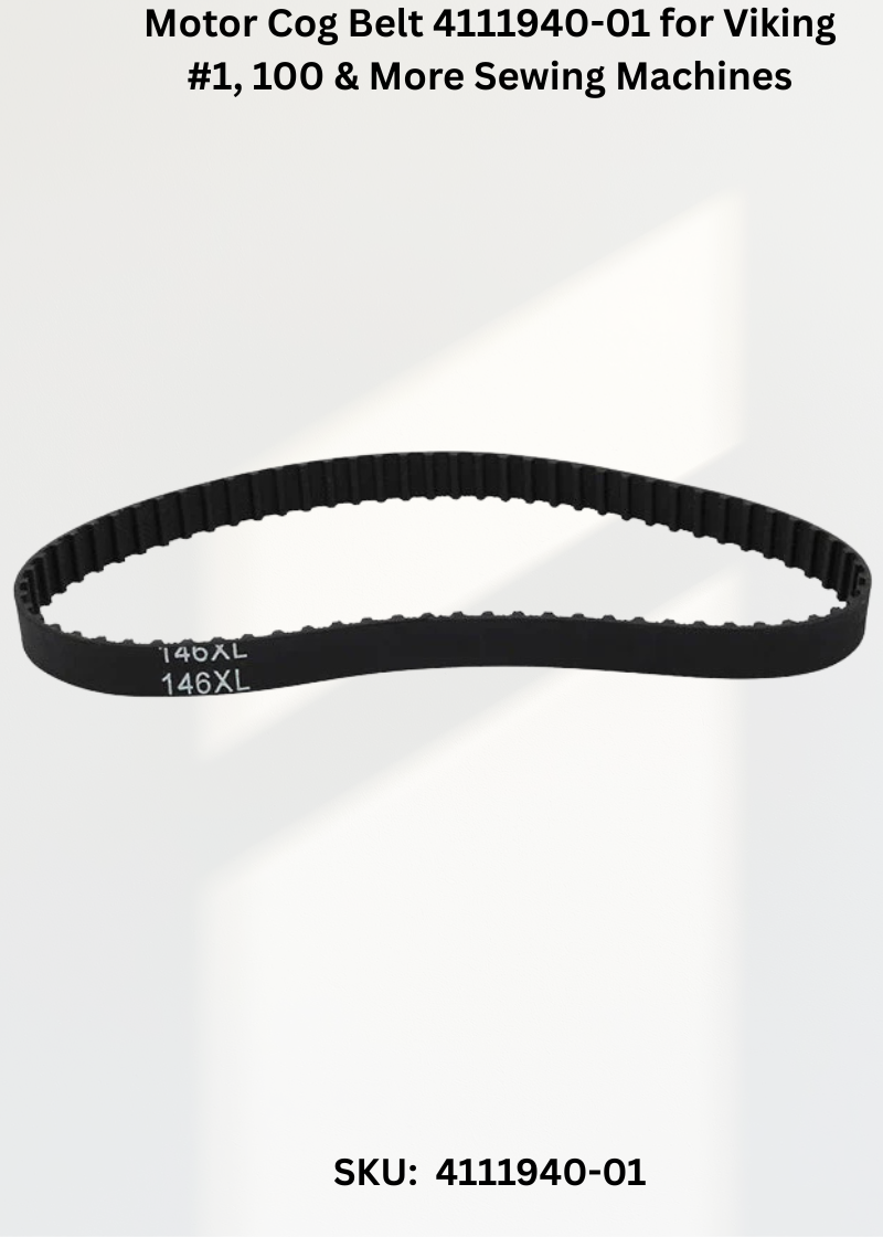 Motor Cog Belt 4111940-01 for Viking #1, 100 & More Sewing Machines