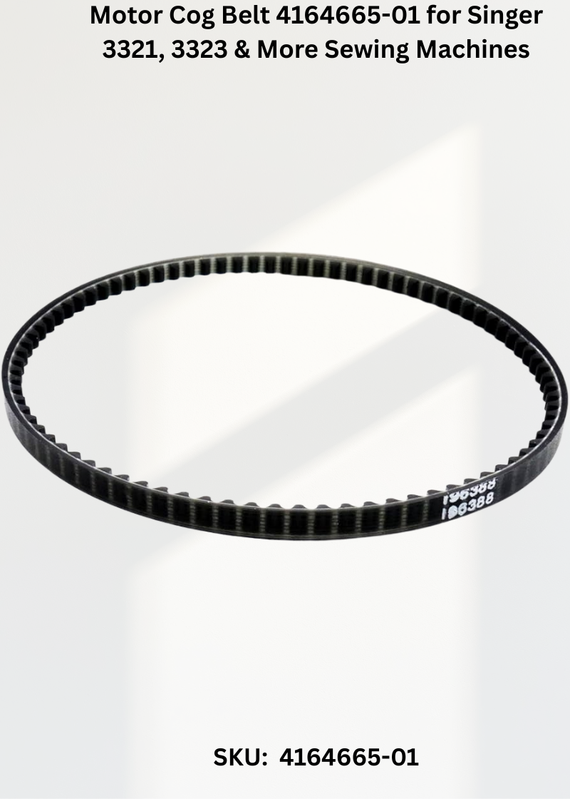 Motor Cog Belt 4164665-01 for Singer 3321, 3323 & More Sewing Machines