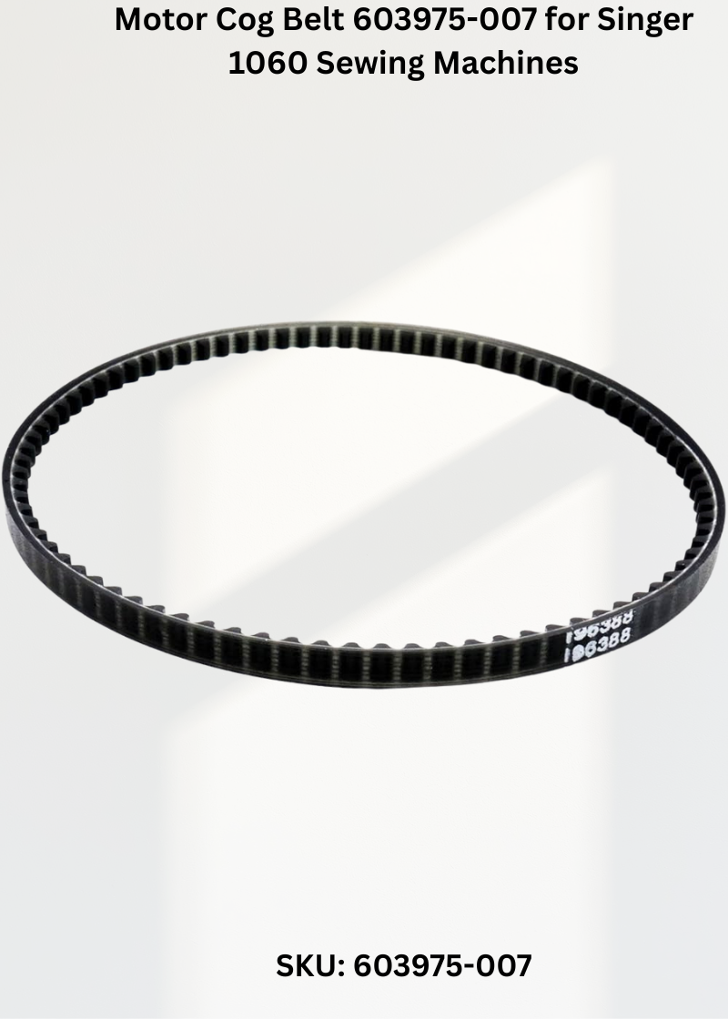 Motor Cog Belt 603975-007 for Singer 1060 Sewing Machines