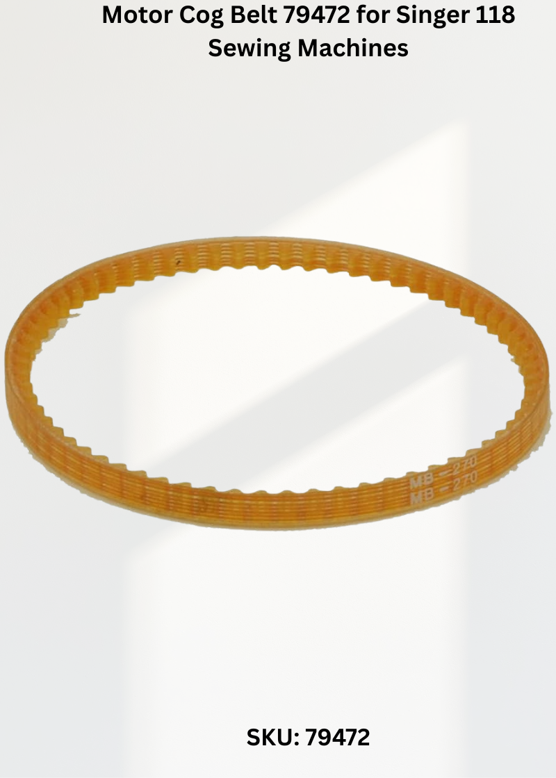 Motor Cog Belt 79472 for Singer 118 Sewing Machines