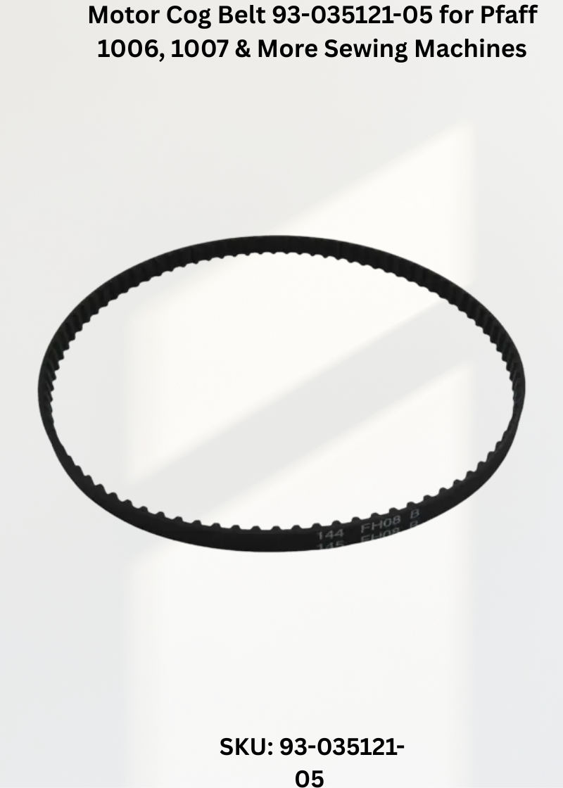 Motor Cog Belt 93-035121-05 for Pfaff 1006, 1007 & More Sewing Machines