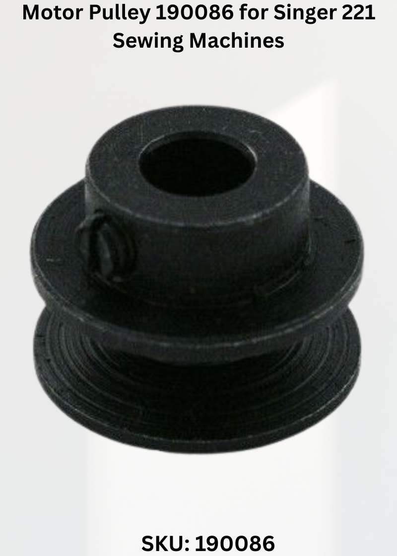 Motor Pulley 190086 for Singer 221 Sewing Machines