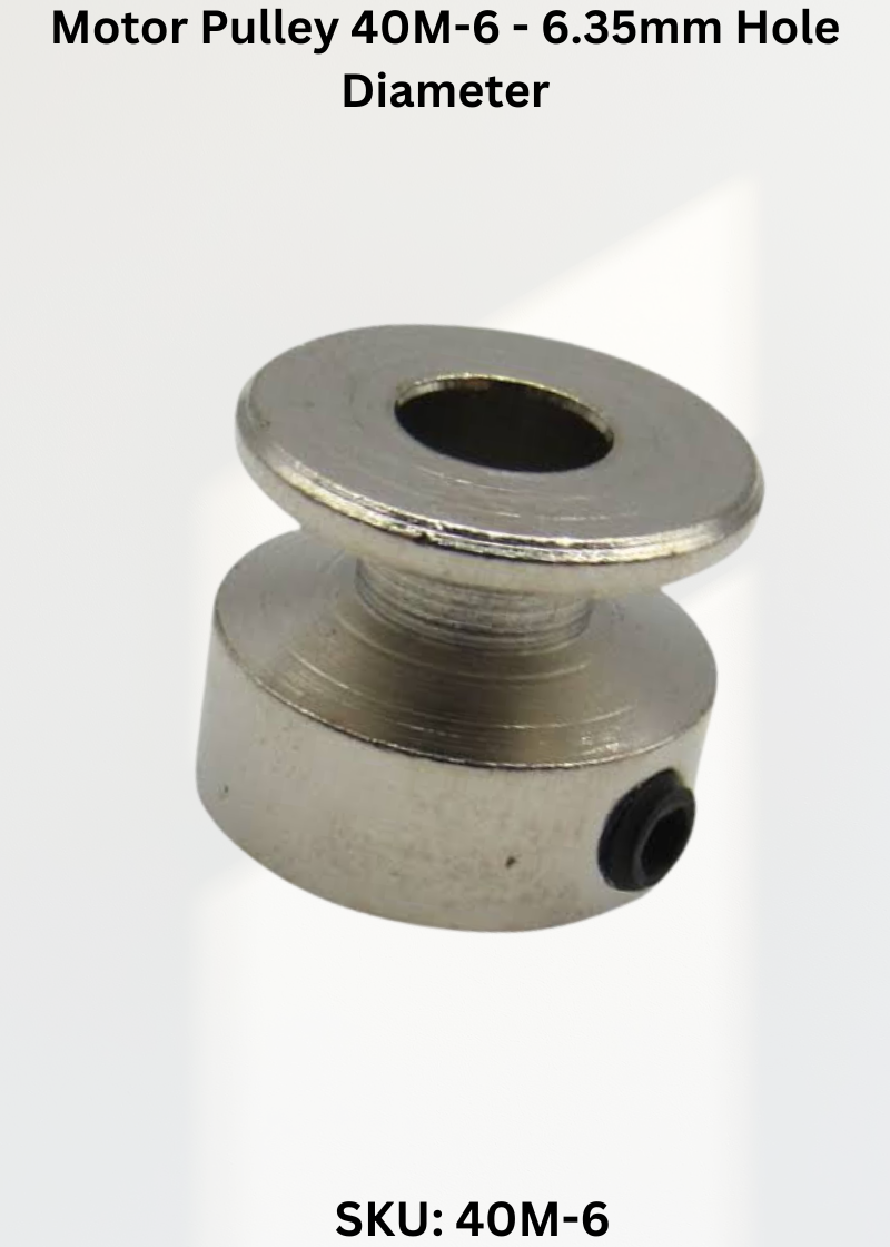 Motor Pulley 40M-6 - 6.35mm Hole Diameter