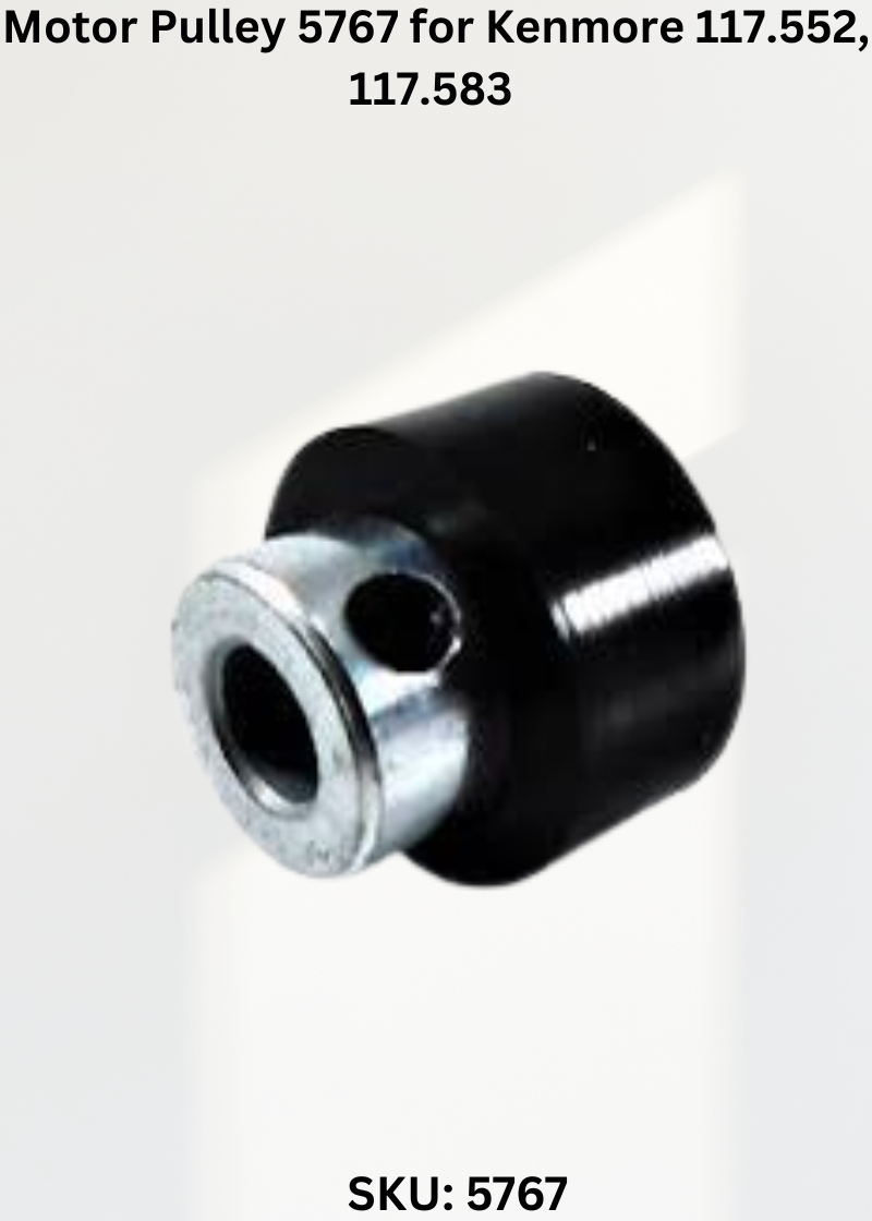 Motor Pulley 5767 for Kenmore 117.552, 117.583 & More Sewing Machines
