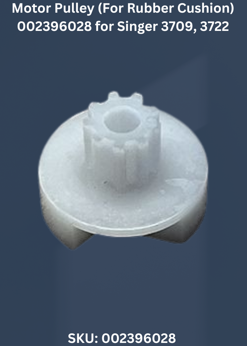Motor Pulley (For Rubber Cushion) 002396028 for Singer 3709, 3722 & More Sewing Machines