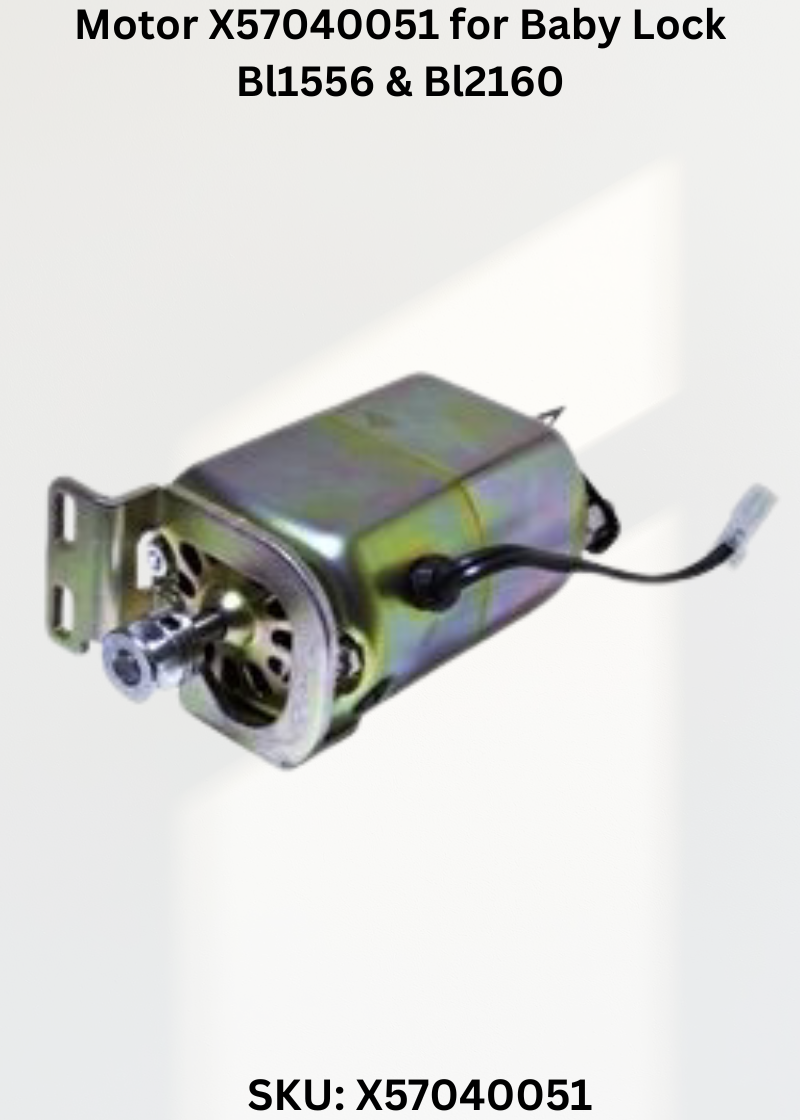 Motor X57040051 — Fits Baby Lock BL1556, BL2160 & more