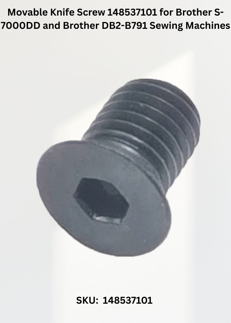 Movable Knife Screw 148537101 for Brother S-7000DD and Brother DB2-B791 Sewing Machines