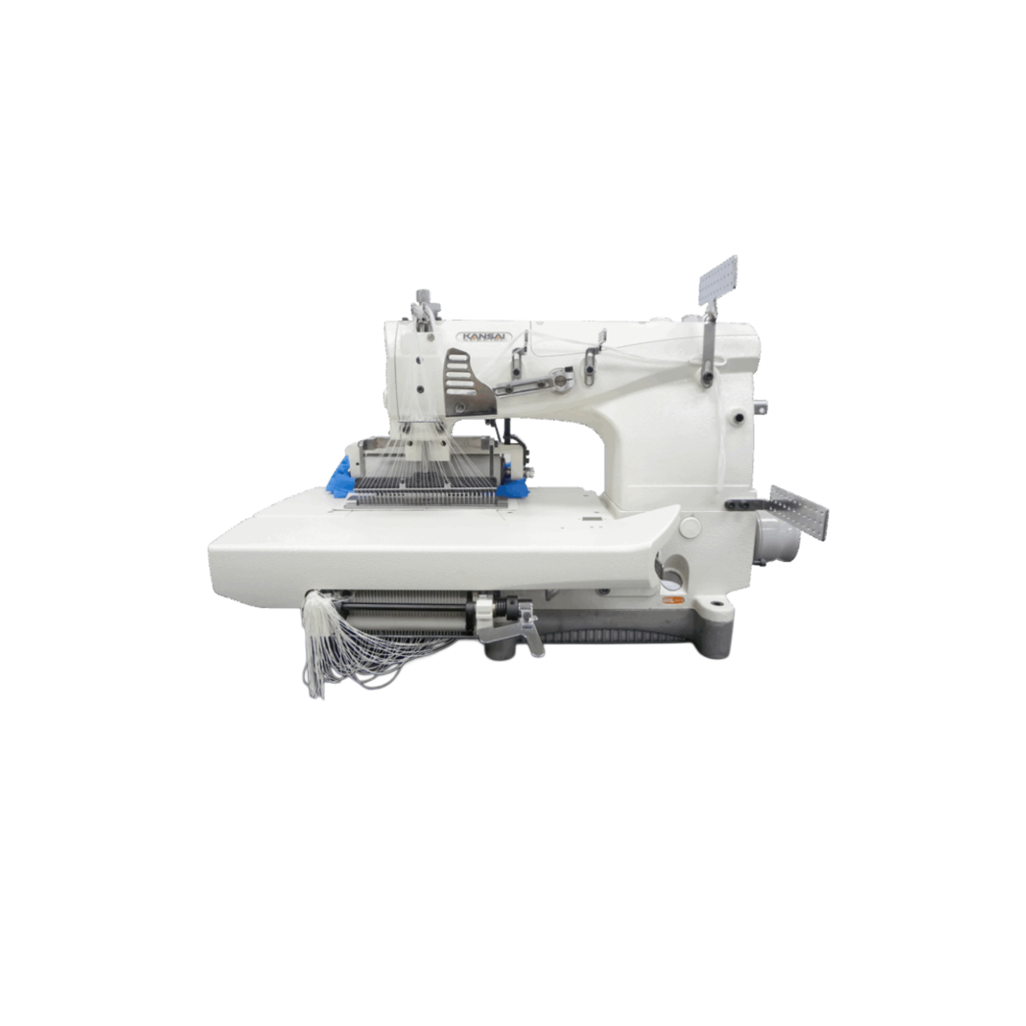 Kansai Special NB SERIES -  33 Needle, Flat Bed, Double Chain Stitch Sewing Machine for Shiring with Metering Device for Looper Thread