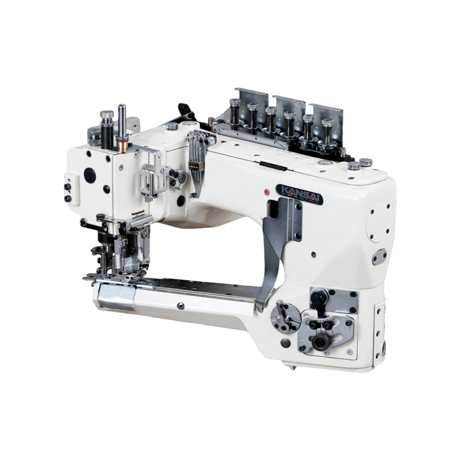 Kansai Special NFS SERIES - 4 Needle With Top and Bottom Cover Stitch, Single Edge Cut Type Flat Seamer for Light To Medium Material