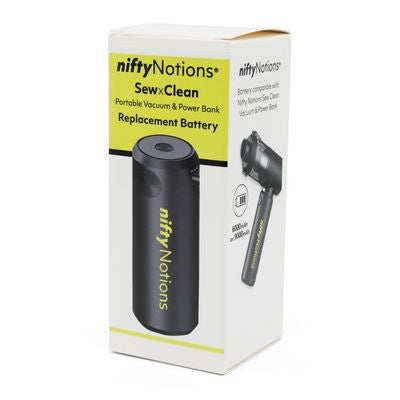 Nifty Notions SewClean Vacuum & Power Bank Replacement Battery
