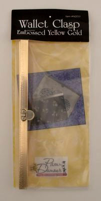 The Decorating Diva Wallet Clasp Embossed Yellow Gold 7 1/2