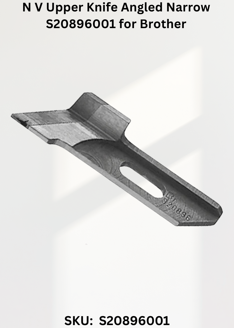 N V Upper Knife Angled Narrow S20896001 for Brother Industrial Sewing Machines