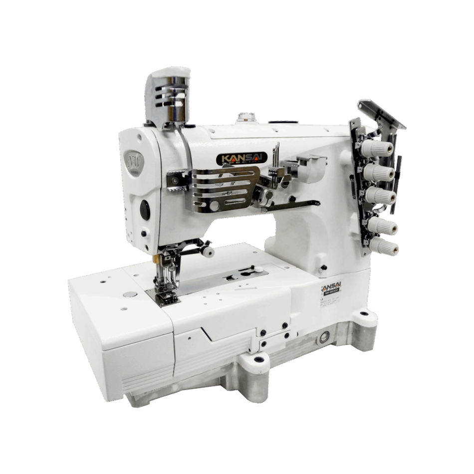 Kansai Special NW SERIES - 3 Needle, Flat, Bed, Top and Bottom Cover Stitch Sewing Machine for Plain Seamaing with Under Thread Trimmer (UTA: Air Type, UTE: Electric Type)