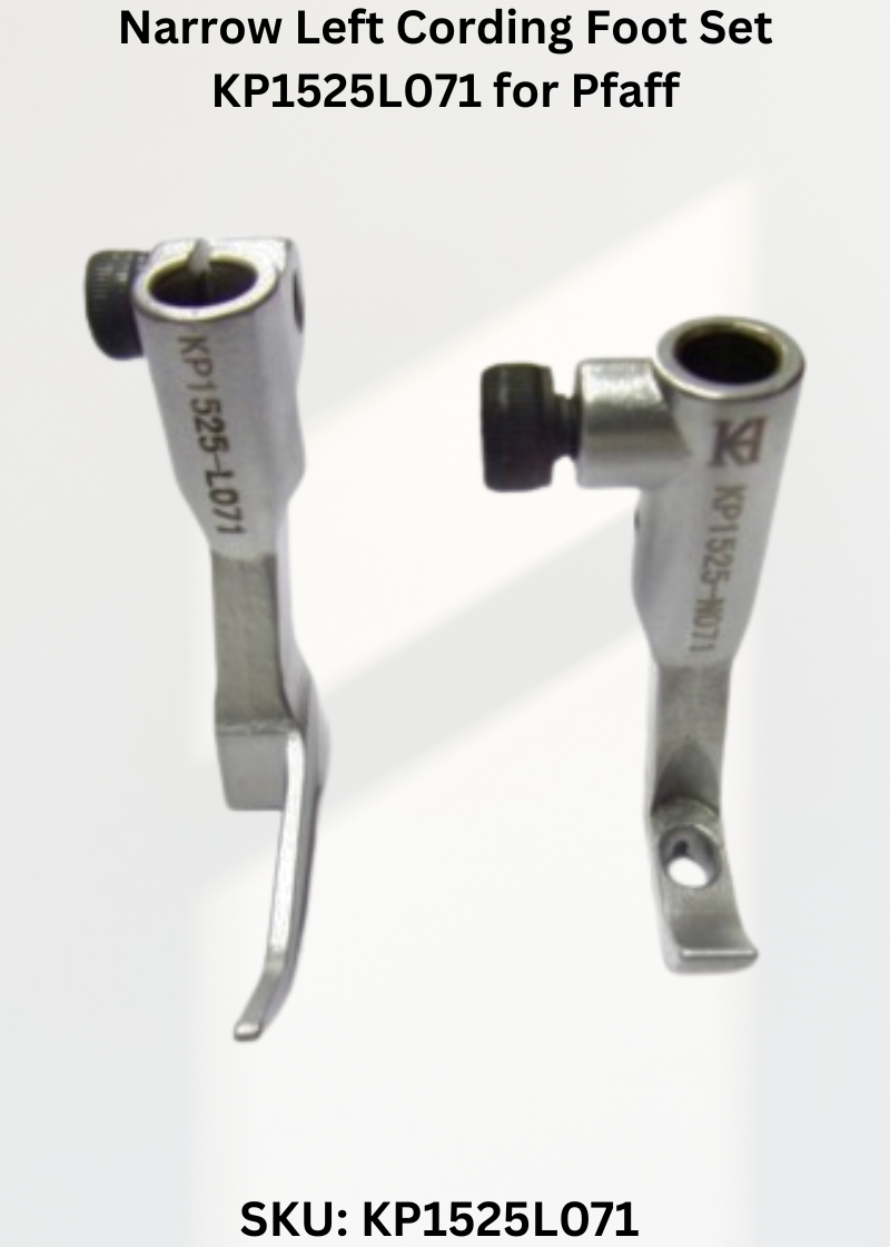 Narrow Left Cording Foot Set KP1525L071 for Pfaff 1525, 1526 Sewing Machine