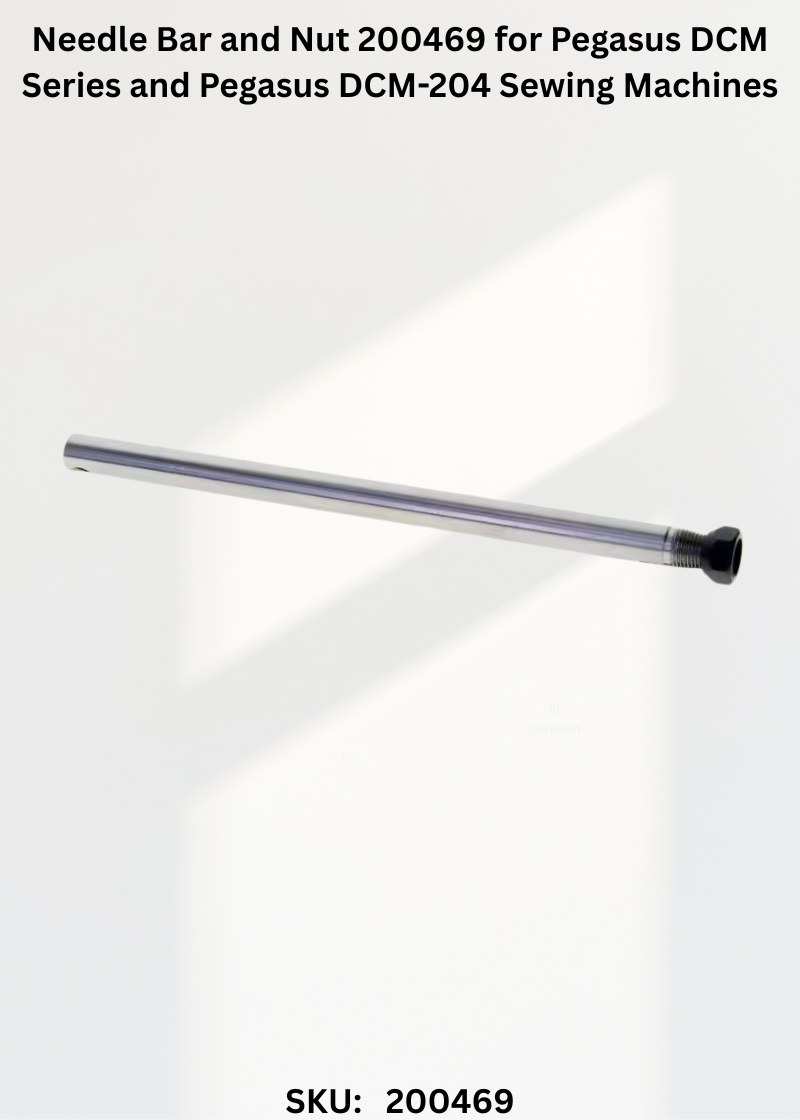 Needle Bar and Nut 200469 for Pegasus DCM Series and Pegasus DCM-204 Sewing Machines