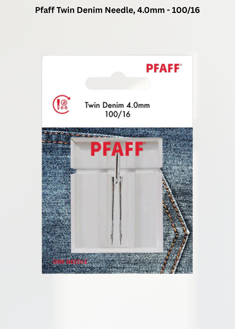Pfaff Twin Denim Needle 4.0mm – 100/16