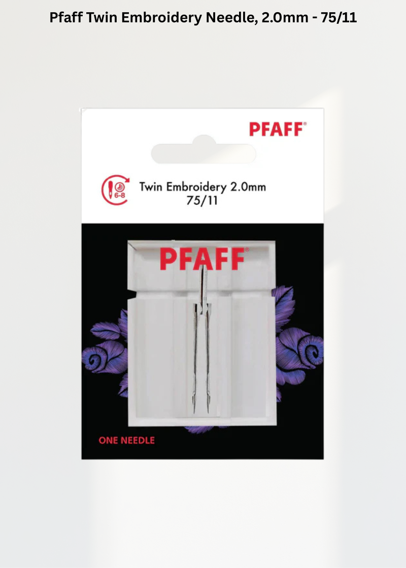 Pfaff Twin Embroidery Needle 2.0mm (75/11)