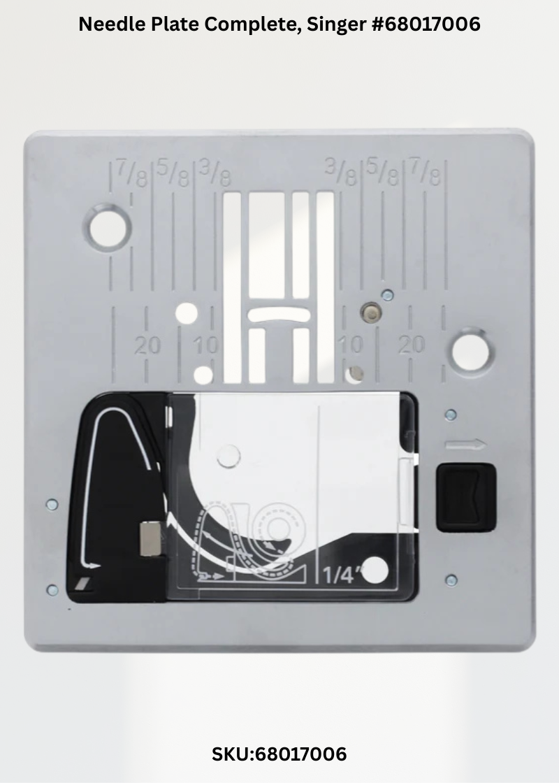 Needle Plate Complete for Singer 68017006