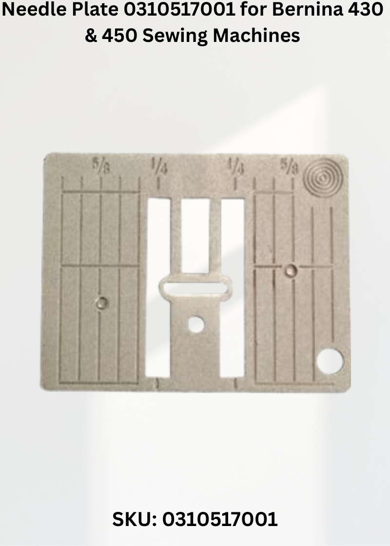 Needle Plate 0310517001 — Fits Bernina 430, 450