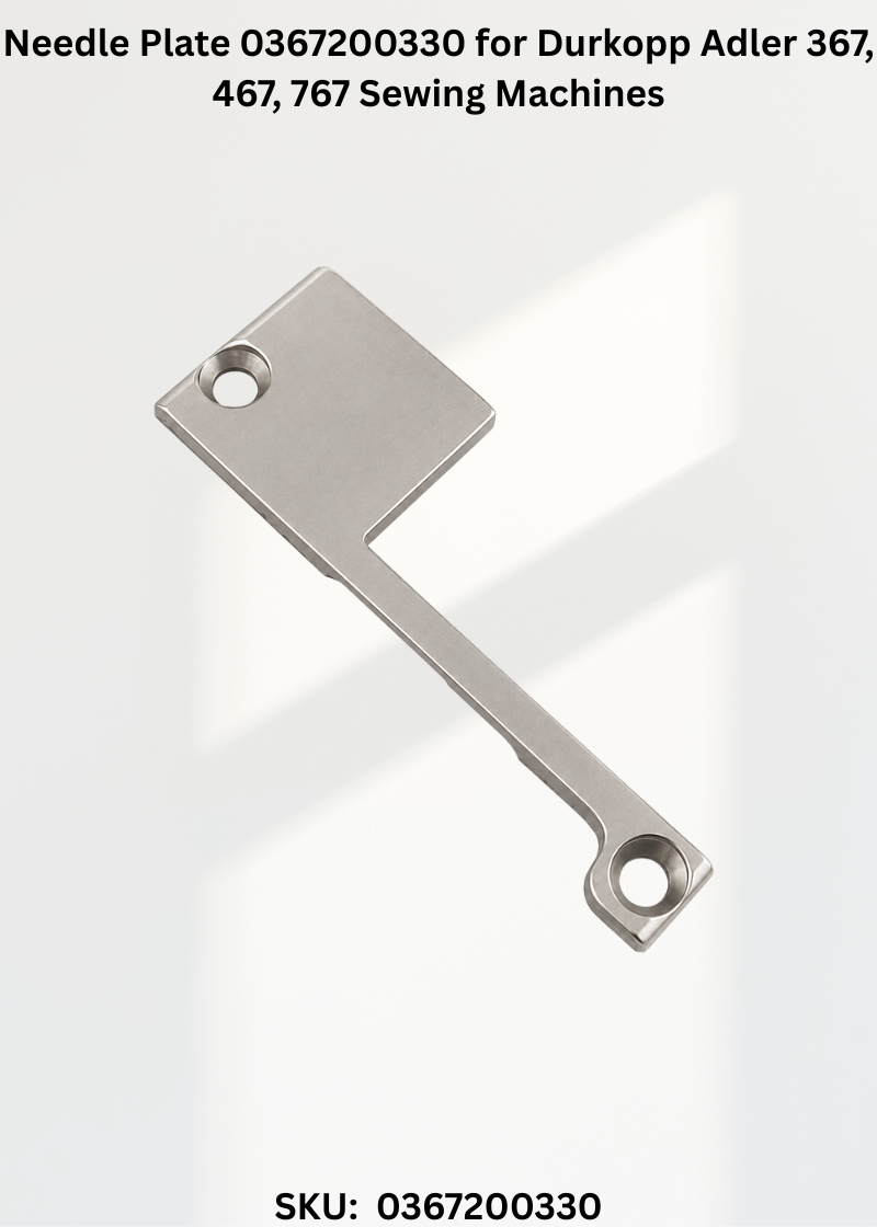 Needle Plate 0367200330 for Durkopp Adler 367, 467, 767 Sewing Machines