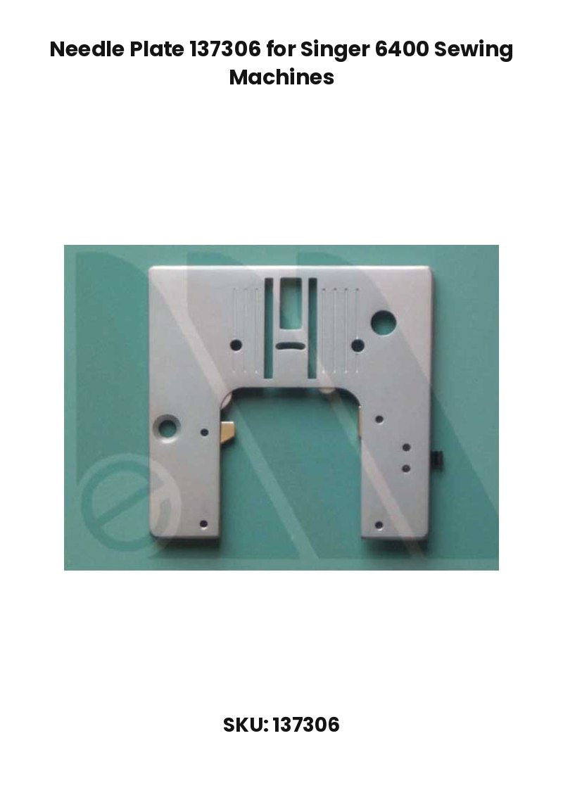 Needle Plate 137306 for Singer 6400 Sewing Machines