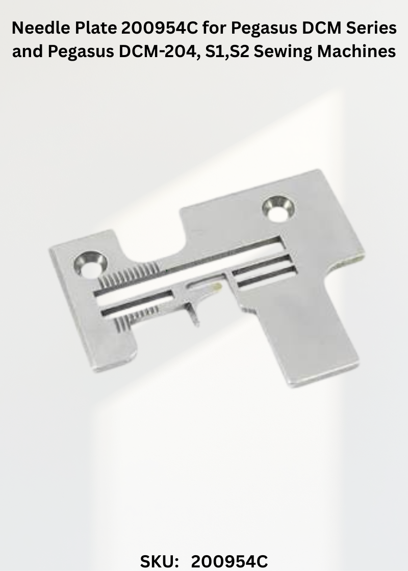 Needle Plate 200954C for Pegasus DCM Series and Pegasus DCM-204, S1,S2 Sewing Machines