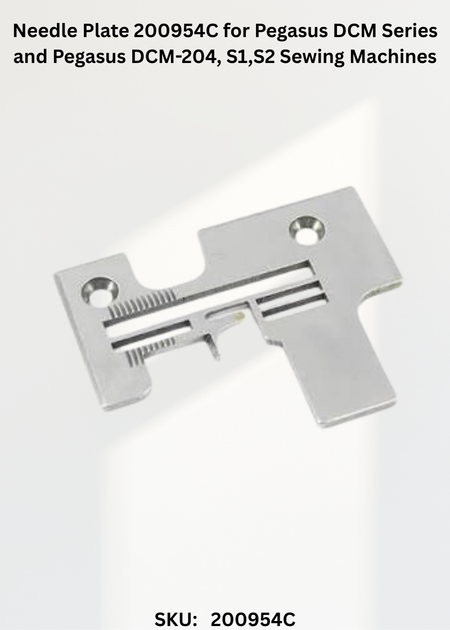 Needle Plate 200954C for Pegasus DCM Series and Pegasus DCM-204, S1,S2 Sewing Machines