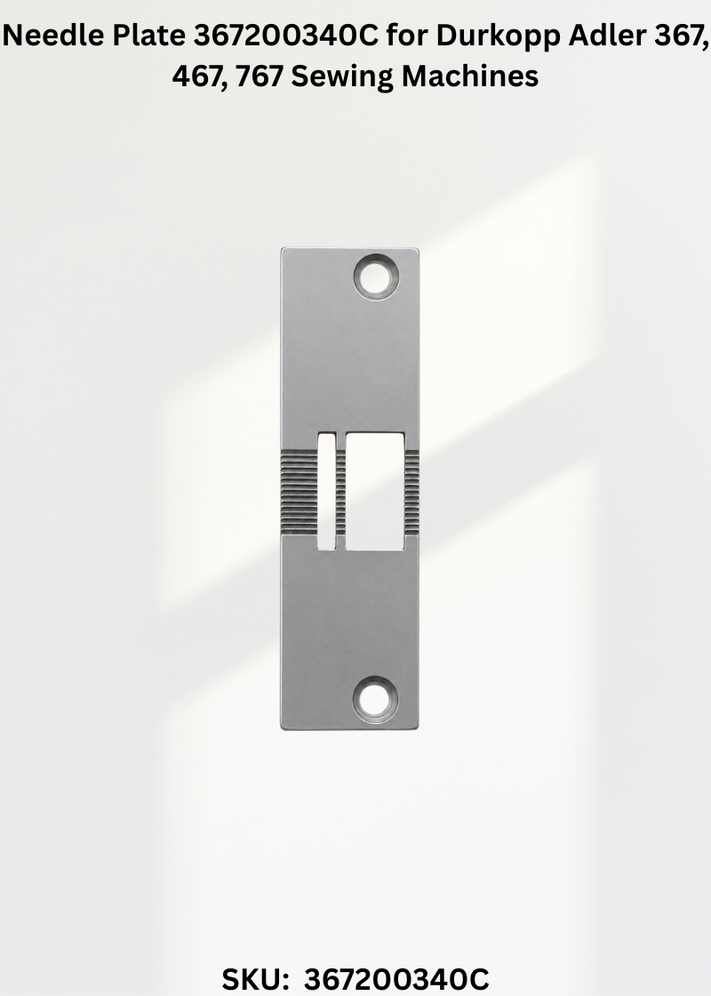 Needle Plate 367200340C for Durkopp Adler 367, 467, 767 Sewing Machines