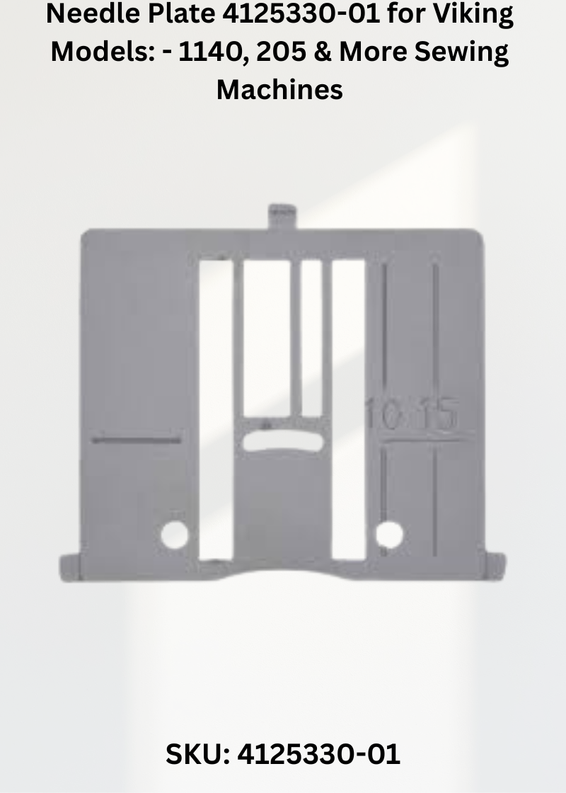 Needle Plate 4125330-01 — Fits Viking 1140, 205, 210, 215 & more