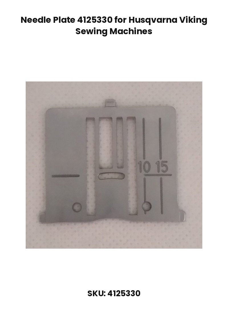 Needle Plate 4125330 for Husqvarna Viking Sewing Machines