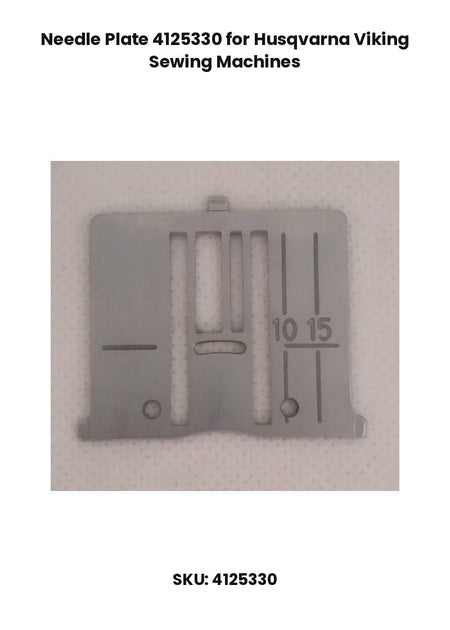 Needle Plate 4125330 for Husqvarna Viking Sewing Machines
