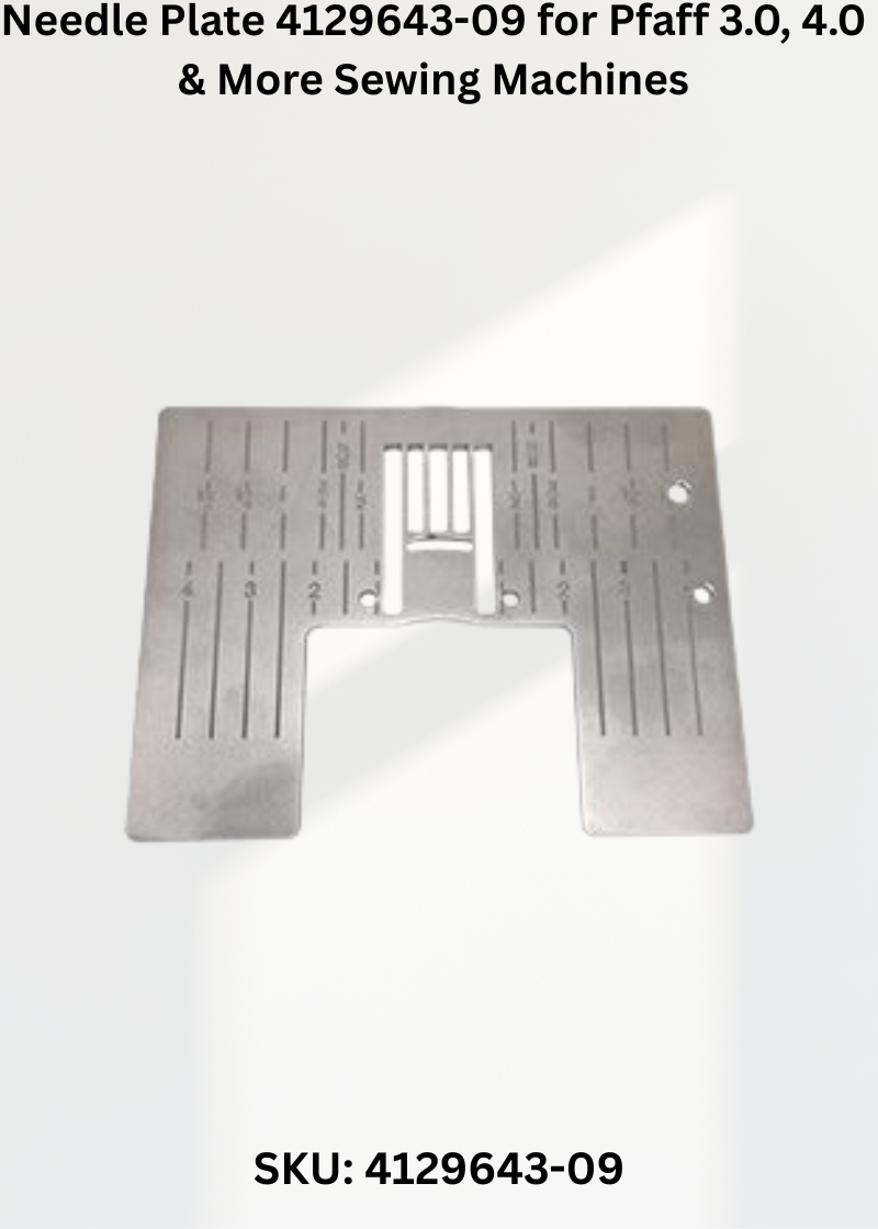 Needle Plate 4129643-09 — Fits Pfaff Creative 2.0, 3.0, 4.0, 4.5 & more