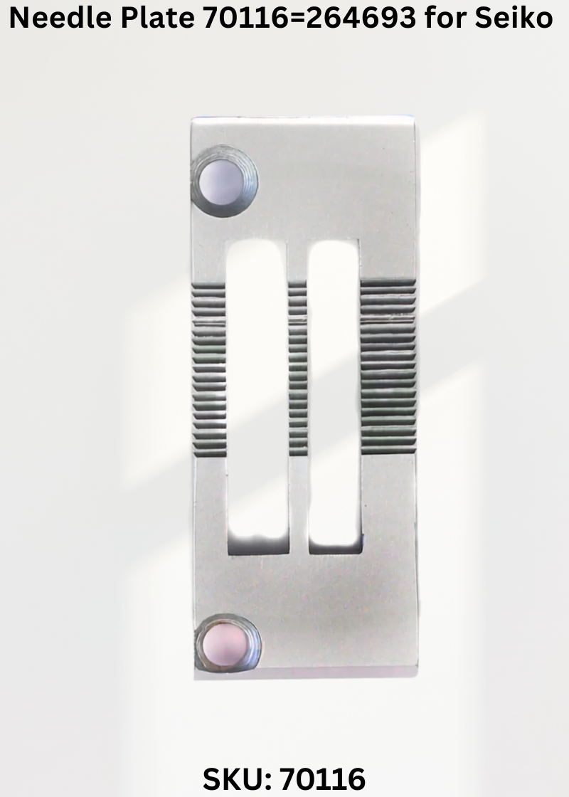 Needle Plate 70116=264693 for Seiko JW-8BL-10, 20-1, 30-1 Sewing Machine