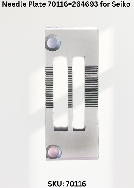 Needle Plate 70116=264693 for Seiko JW-8BL-10, 20-1, 30-1 Sewing Machine