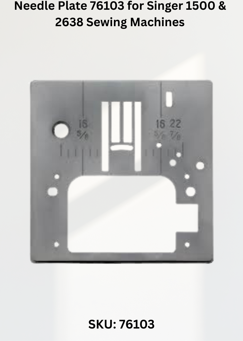 Needle Plate 76103 for Singer 1500 & 2638 Sewing Machines
