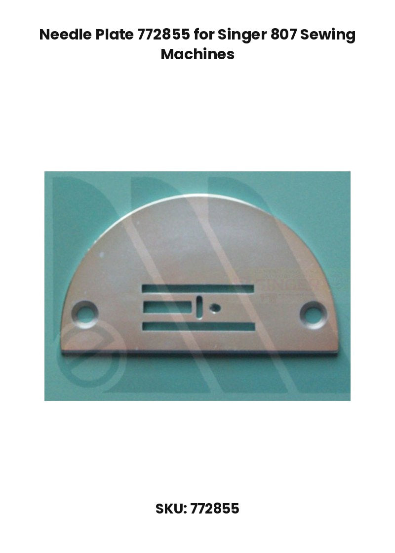 Needle Plate 772855 for Singer 807 Sewing Machines