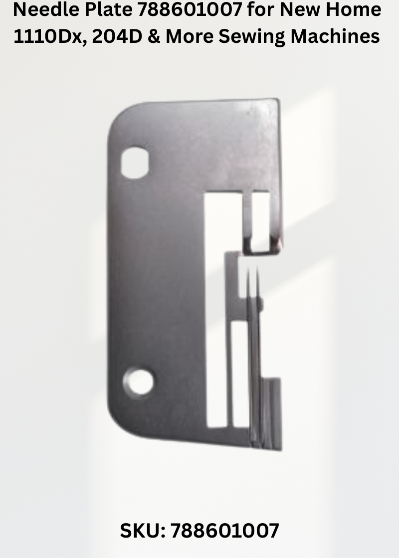 Needle Plate 788601007 — Fits New Home 385-16644690, 16655100, 1110DX, 204D & more