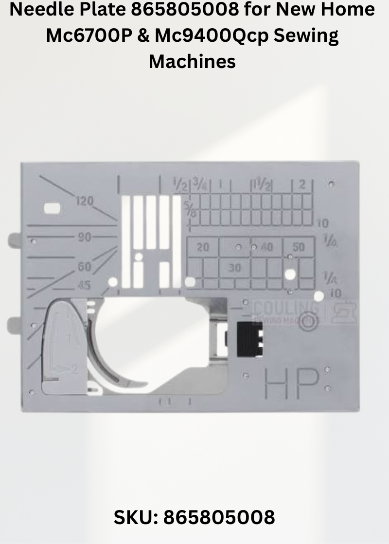 Needle Plate 865805008 — Fits New Home MC6700P, MC9400QCP