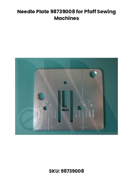 Needle Plate 98739008 for Pfaff Sewing Machines