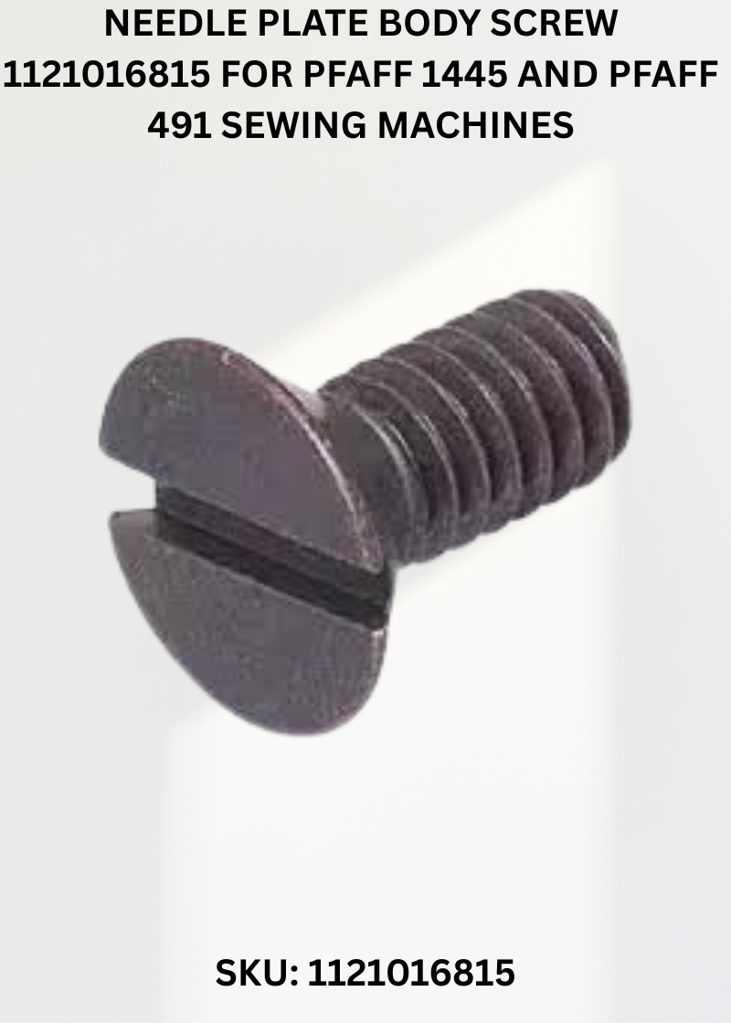 Needle Plate Body Screw 1121016815 for Pfaff 1445 and Pfaff 491 Sewing Machines