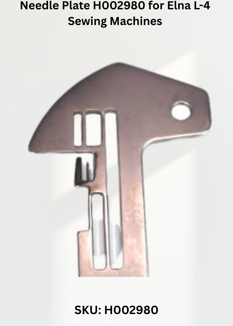 Needle Plate H002980 for Elna L-4 Sewing Machines