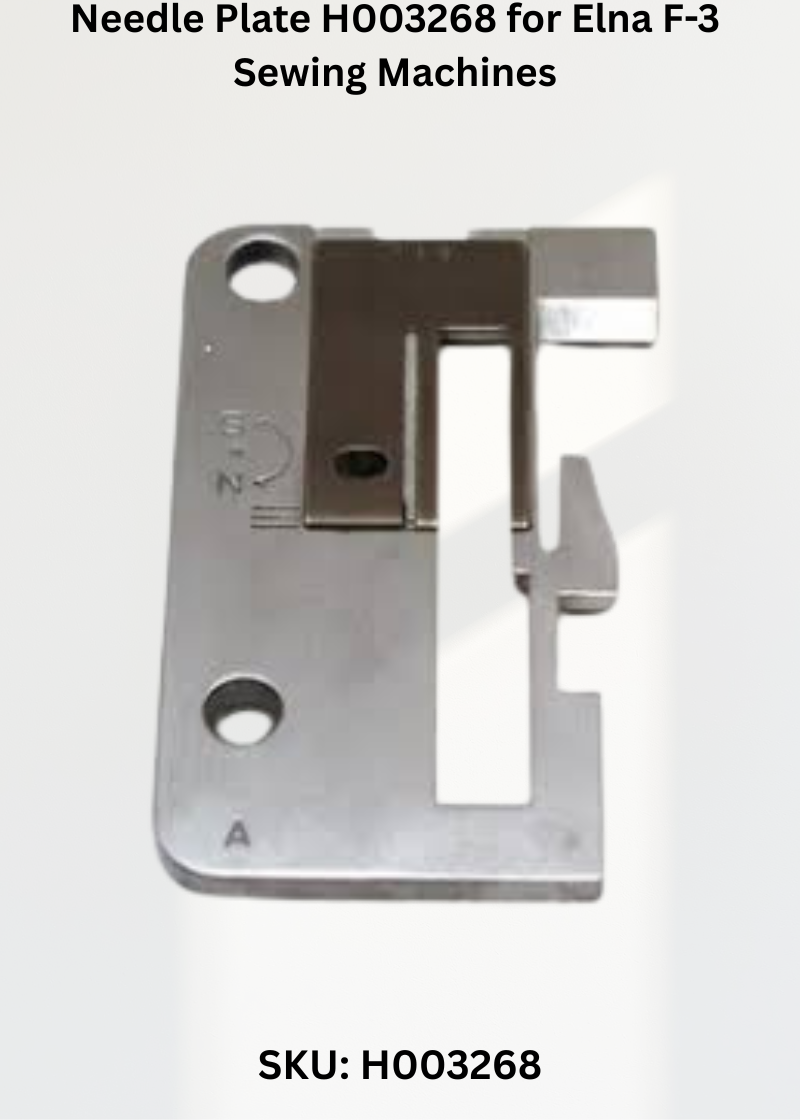 Needle Plate H003268 for Elna F-3 Sewing Machines