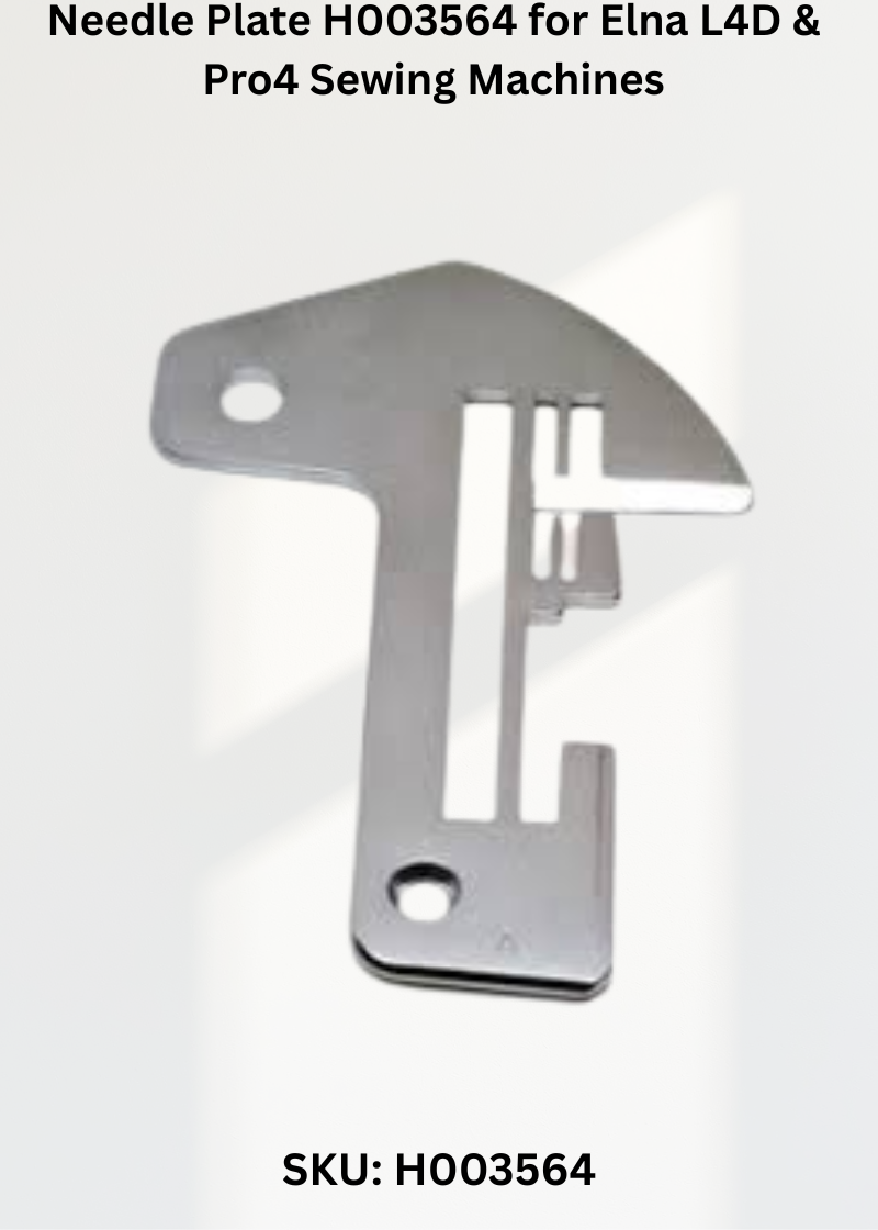 Needle Plate H003564 — Fits Elna L4D, PRO4