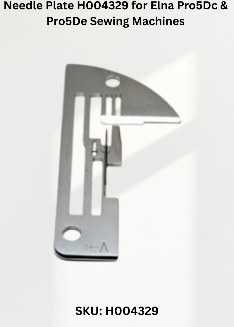 Needle Plate H004329 — Fits Elna PRO5DC, PRO5DE