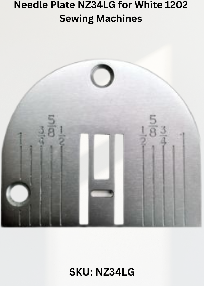 Needle Plate NZ34LG for White 1202 Sewing Machines