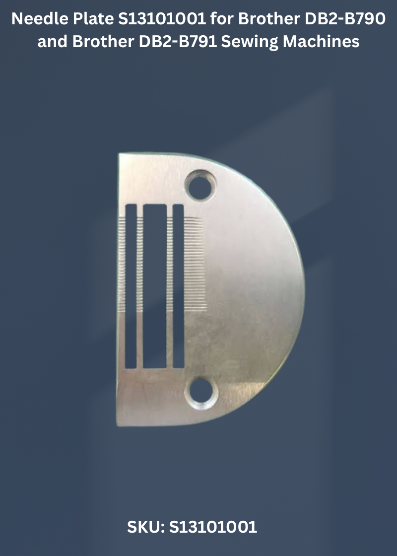 Needle Plate S13101001 for Brother DB2-B790 and Brother DB2-B791 Sewing Machines